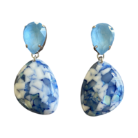 DROP DROP AZZURRO/WHITE/SILVER