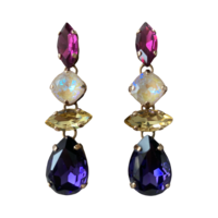 LINEA DROP STRASS VIOLA/GOLD 