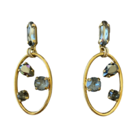 CERCHIO OVALE STRASS GRIJS 