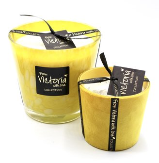 Victoria Velvet Yellow Small
