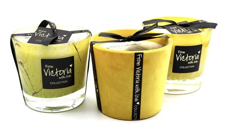 Victoria Velvet Yellow Small