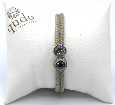 Bracelet grijs snake (verwisselbare parels)