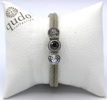 Bracelet grijs snake (verwisselbare parels)