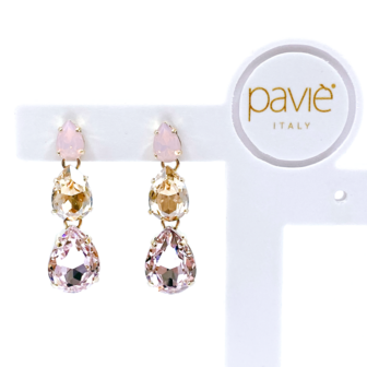 THREE DROPS SMALL ROSE/GOLD