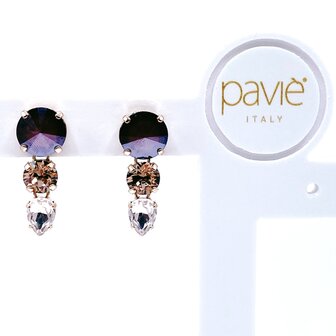 LINEA PICCOLO STRASS BORDEAUX/ECRU/ROSE 