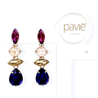 LINEA DROP STRASS VIOLA/GOLD 