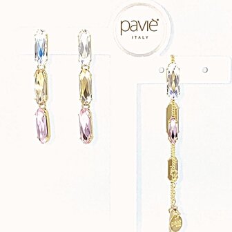 LINEA MEDIO SOTILLE CRYSTAL/ROSE/GOLD + BRACELET