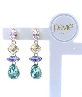LINEA DROP STRASS MINT/LILA/ROSE/GOLD