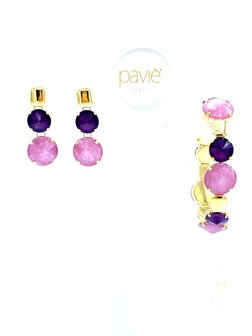 MAGICA GRANDE HARS + BRACELET SET BURGUNDY 