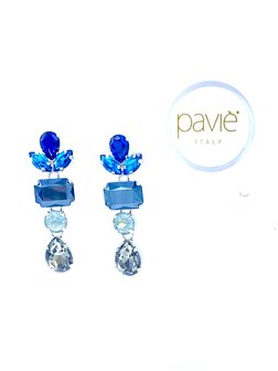 MAGICA GRANDE DROP STRASS BLUE/GREY 