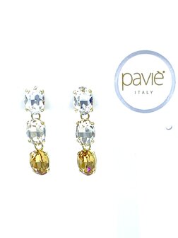 TRE OVALE GOLD/CRYSTAL 