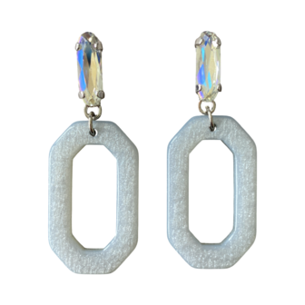 CERCHIO OVALE HARS MINT/SILVER