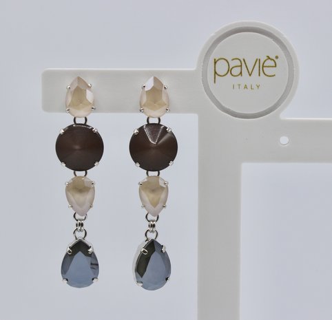 MAGICA GRANDE STRASS GRIGIO/FANGO/ZILVER