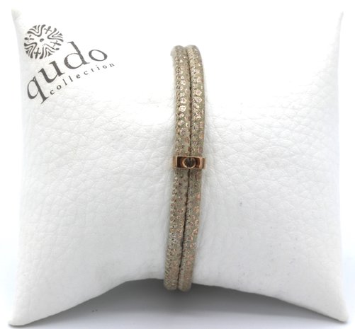 Bracelet rosé snake (verwisselbare parels)
