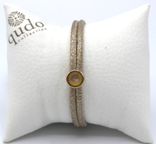 Bracelet rosé snake (verwisselbare parels)