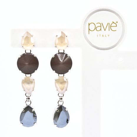 MAGICA GRANDE STRASS GRIGIO/FANGO/ZILVER