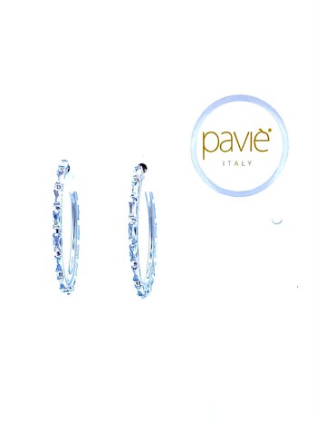 cerchio ovale silver strass