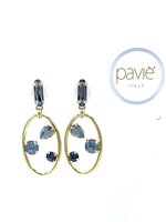 CERCHIO OVALE STRASS GRIJS 